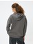 Oversize Kapüşonlu Sweatshirt Kolej Baskılı Şardonlu 4