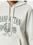 Oversize Sweatshirt Kapüşonlu Kolej Baskılı Kanguru Cepli Şardonlu 5