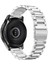 Samsung Galaxy Watch 7 40 / 44 mm Uyumlu Metal Kordon Premium Paslanmaz Çelik Kayış Baklalı Model 3