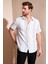 Çizgili % 100 Pamuk Slim Fit Kısa Kollu Gömlek Erkek Gömlek CF23S116097 2