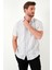 Çizgili % 100 Pamuk Slim Fit Kısa Kollu Gömlek Erkek Gömlek CF23S116097 3