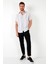 Çizgili % 100 Pamuk Slim Fit Kısa Kollu Gömlek Erkek Gömlek CF23S116097 4