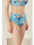Renkli Mixed Yüksek Bel Tek Alt Bikini 1
