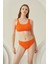 Turuncu Reps Tek Üst Bikini 1