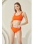 Turuncu Reps Tek Üst Bikini 2