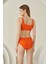 Turuncu Reps Tek Üst Bikini 3