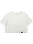 Beyaz Oversize Basic Kadın Crop Tshirt 1