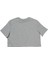 Gri Oversize Basic Kadın Crop Tshirt 4