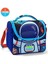 Kids Astronot Desenli Saks Mavi Dört Bölmeli Okul Sırt Çantası 4SET23724 3