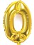 0 Rakam Gold Balon 16 Inç 36 cm 1