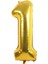 1 Rakam Gold Balon 16 Inç 36 Inç 1