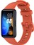 Huawei Band 8 Uyumlu Klasik Kordon - Turuncu 1