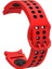 Samsung Galaxy Watch 4 Classic 42MM Krd-02 Uyumlu Kordon - Kırmızı-Siyah 1