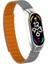 Xiaomi Mi Band 7 Uyumlu Krd-69 Kordon - Gri-Turuncu 1