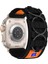 Apple Watch 44MM Uyumlu - Krd-99 Hasır Kordon-Siyah 1