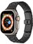 Apple Watch 44MM Uyumlu Krd-83 Metal Kordon - Gümüş-Rosegold 2