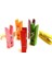 CLZ174 Renkli Mini Ahşap Mandal (100 Adet) 3