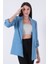 Bebe Mavi Astarlı Kolları Düğme Toparlamalı Ceket 0105136.449 2