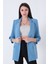 Bebe Mavi Astarlı Kolları Düğme Toparlamalı Ceket 0105136.449 4