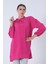 Fuşya Yakası Fırfırlı Tunik 0203192.12 4