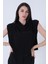Siyah Vatkalı Sıfır Kol Bluz 4202720.01 3