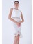 Beyaz Güpür Detaylı Dantel Kalem Midi Boy Abiye Elbise 9705286.15 1