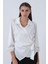 Beyaz Yandan Bağlamalı Şifon Bluz 41620062.15 2