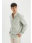 %100 Pamuk Regular Fit Polo Yaka Oxford Basic Düz Uzun Kollu Gömlek A8028AX24AU 3