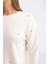Regular Fit Bisiklet Yaka Taşlı Triko Kazak R0726AZ24WN 4