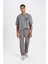 Fit NBA Golden State Warriors Jogger Eşofman Altı Wide Straight Cepli Düz Paça C9260AX24AU 1