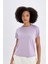 Fit Crop Bisiklet Yaka Sporcu Modal Kısa Kollu Tişört D1280AX24HS 1