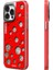 Apple iPhone 15 Pro Uyumlu Kılıf Magsafe Şarj Özellikli Youngkit Quicksand Beads Serisi Kapak Kırmızı 2
