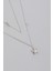 Inci Yıldızı 18 Ayar Beyaz Altın Kaplama 45 cm Gümüş Minimal Kolye 1