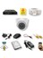 1 Kameralı Set - Hareket Algılayan 1080P 5 Mp Sony Lens 6 Smart LED Dome Fullhd Iç Mekan Güvenlik Kamerası Seti D206SL-1 1