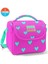Kids Kalp Desenli Neon Pembe Su Yeşili Dört Bölmeli Okul Sırt Çantası 3SET23113 3