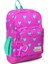 Kids Kalp Desenli Neon Pembe Su Yeşili Dört Bölmeli Okul Sırt Çantası T23113 1
