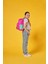 Kids Kalp Desenli Neon Pembe Su Yeşili Dört Bölmeli Okul Sırt Çantası T23113 4