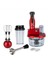 Dilimleyici ve Rende 4 Bıçaklı Powelix 1500W Güç 1,5 Litre Cam Hazneli Blender & Mutfak Robotu- Onerous Marka Hediye 3