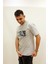 Ets 2270 Baskılı Işleme Detaylı Relax Fit Erkek T-Shirt 2