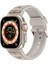 Apple Watch Uyumlu Ultra / Ultra 2 49MM Hava Alabilen Metal Işlemeli Petek Desenli Silikon Rugged Kordon 1