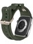 Apple Watch Uyumlu 42MM Hava Alabilen Metal Işlemeli Petek Desenli Silikon Rugged Kordon 5