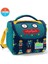 Kids Lacivert Civit Robot Desenli Üç Bölmeli Çekçekli Okul Sırt Çantası 3'lü Set 3SET23380 5