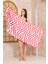 Wawe Pembe Baskılı Pamuklu Plaj Havlusu 70 X 150 4