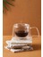 2 Adet - Çift Cidarlı Kulplu Cam Fincan 200 ml - 2 Adet Espresso Fincanı, Çift Cidarlı Kulplu Cam Fincan 2