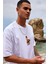 Erkek Duck Baskılı %100 Pamuk Oversize T-Shirt 3