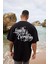 Erkek Royalty Everything Baskılı %100 Pamuk Oversize T-Shirt 1