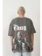 Erkek Royalty Everything Baskılı %100 Pamuk Oversize T-Shirt 1