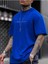Blacksokak Erkek Mavi Dreamer Baskılı Oversize Bisiklet Yaka Tshirt 1