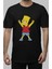 Yorgun Neşeli Bart Simpson Baskılı Tişört, Erkek-Kadın Simpsons Baskılı T-Shirt 1