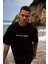 Erkek Çince-Rapci Baskılı %100 Pamuk Oversize T-Shirt 1